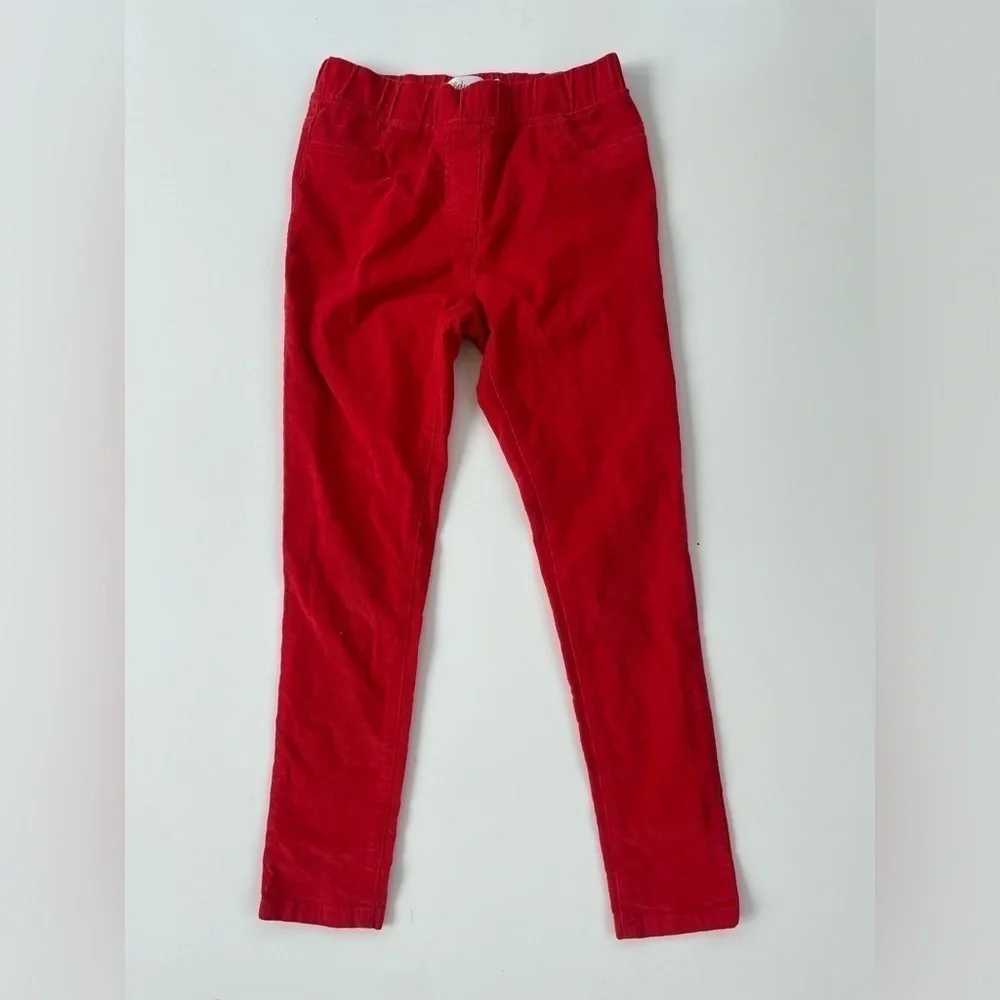 Boden Girl's Bright Red Corduroy Pull on Pants Size 9